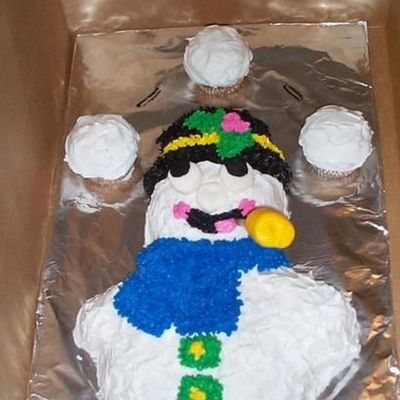 Snowman Cake