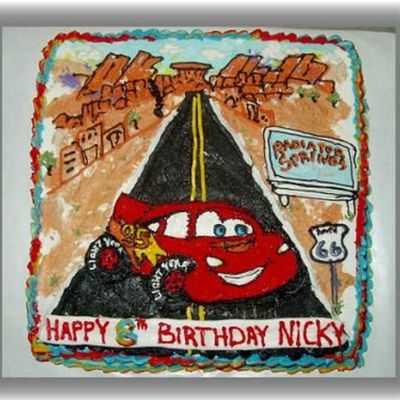 Cars Birthday Cake