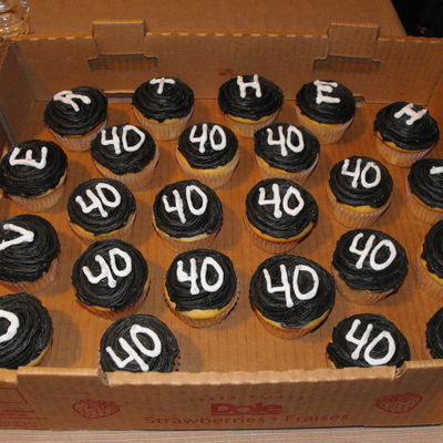 Cupcakes For 40Th Birthday