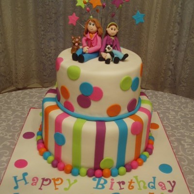 Maddie And Sophie's Birthday Cake