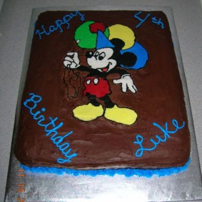 Mickey Mouse Birthday Cake