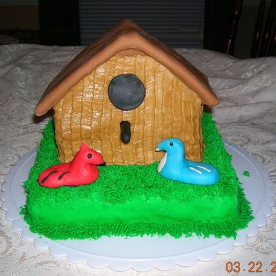 Birdhouse Cake