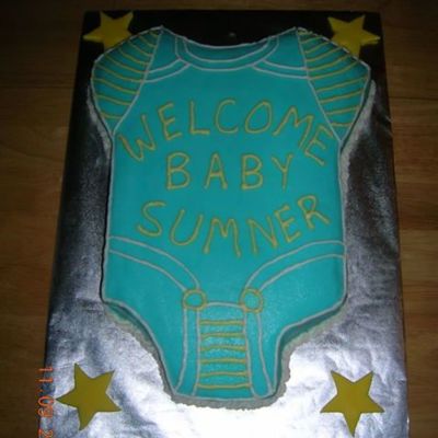 Baby Boy Onesie Baby Shower Cake