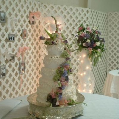 Fresh Flower Wedding Cake