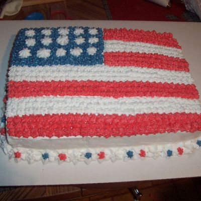 Flag Cake