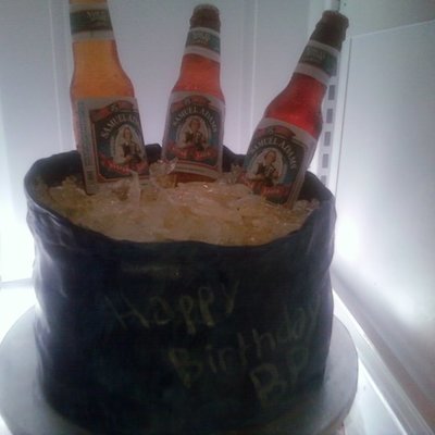 Beer Bottle Cake