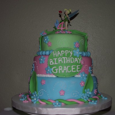 Tinkerbell Birthday Cake