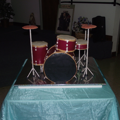 Drum Set Grooms Cake!