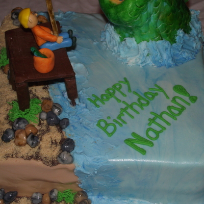 Fishing Birthday Cake
