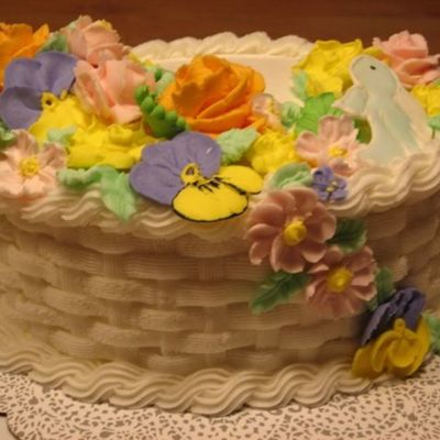 Wilton Class 2 Basket Weave Cake