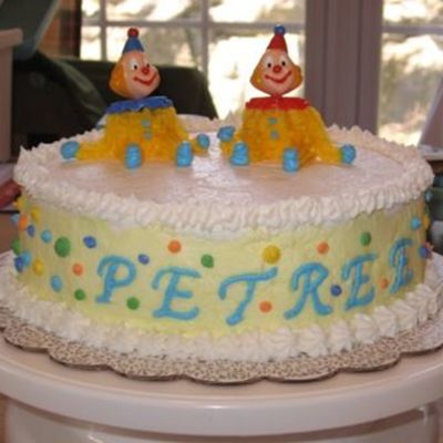 Clown Cake - Wilton Class 1, Cake #2