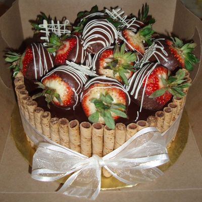 Chocolate Cake W/ Chocolate Hazelnut Cream Filling