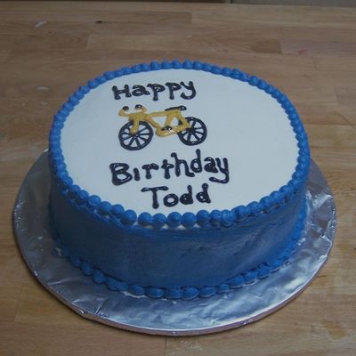 Bicycle Birthday Cake