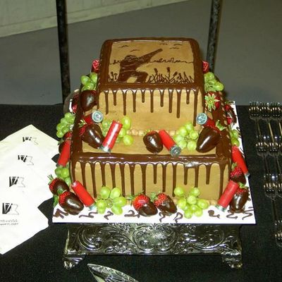 Hunting Theme Grooms Cake