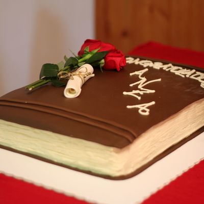 Graduation Book Cake