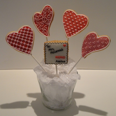 Heart Cookie Bouquet