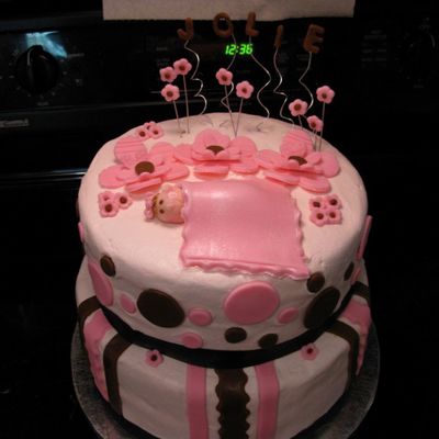 Pink And Brown Baby Shower