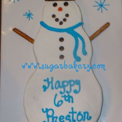 Snowman Cake