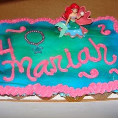 Little Mermaid Cupcake Cake