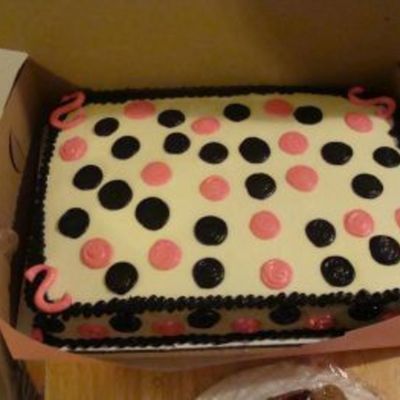 Pink And Black Polka Dot Sheet
