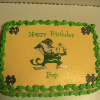Notre Dame Birthday Cake
