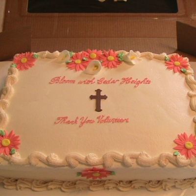 Sheet Cake For Church Volunteers