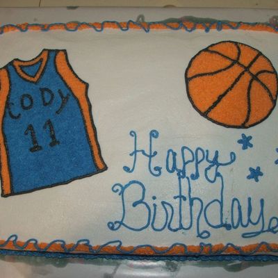 Basketball Birthday Cake