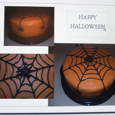 Halloween Spiderweb Cake