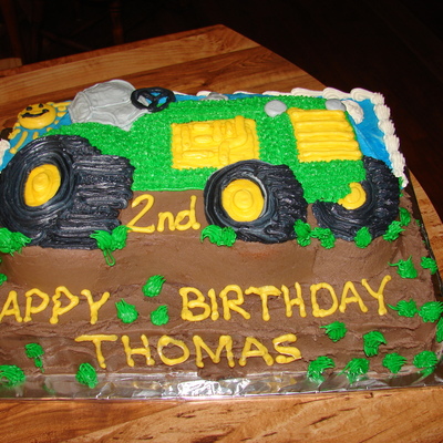 Thomas' Tractor Cake