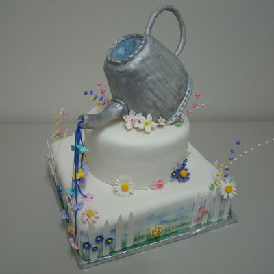 Watering The Flowers