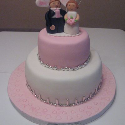 Little Hearts Wedding Cake