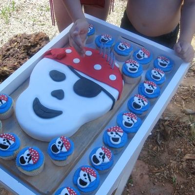 My Nephews Pirate Party Cake
