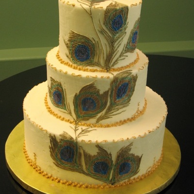 Peacock Wedding Cake