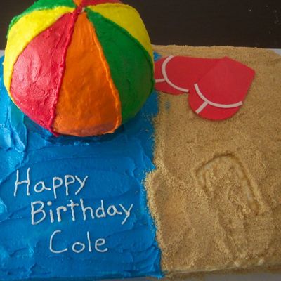 Beach Theme Cake