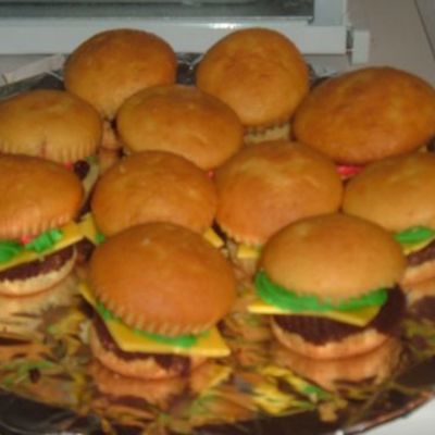 Cheese Burger Cupcakes