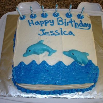 Dolphin Birthday Cake