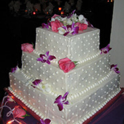 Square Wedding Cake