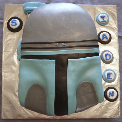 Jango Fett Helmet Cake