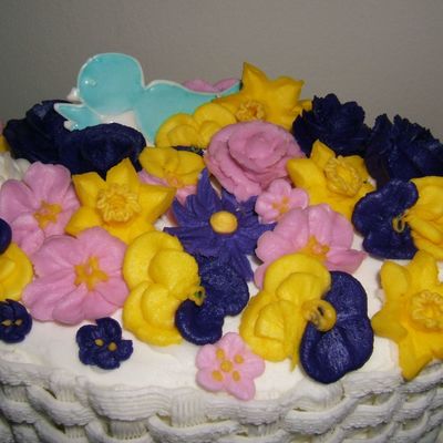 Wilton Course 2 Final Cake - Close Up Of Top