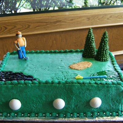 Golf Cake At The Site