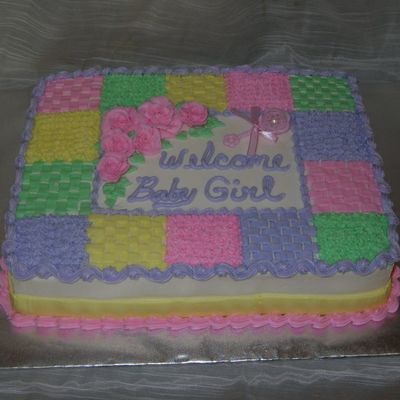 Baby Quilt Cake
