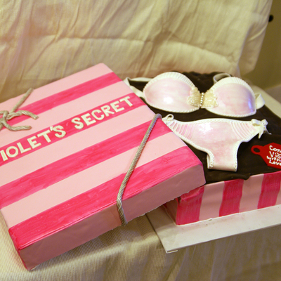 Victoria's Secret Gift Box & Lingerie Cake