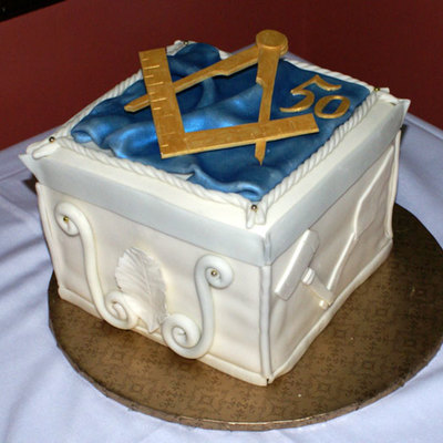 Freemason 50Th Anniversary Cake