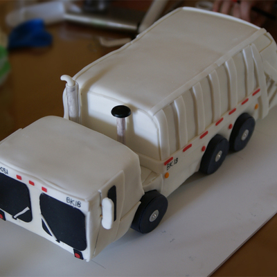 Sanitation Truck Cake