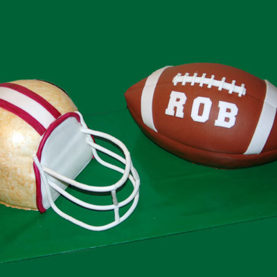 49Ers Helmet And Football