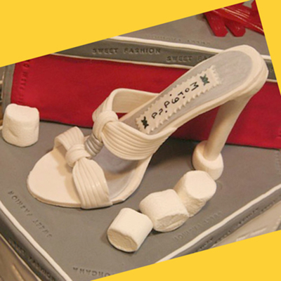 White Gumpaste Shoe