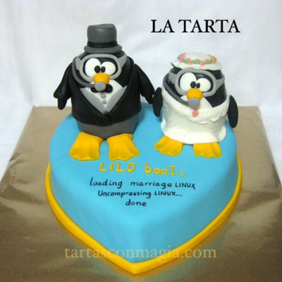 Under The Sea Linux Wedding Cake