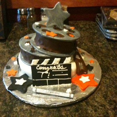 Tv Productions Graduation Cake