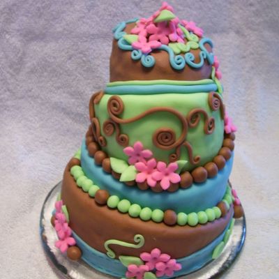 Topsy Turvy Birthday Cake