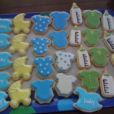 Baby Boy Baby Shower Cookies